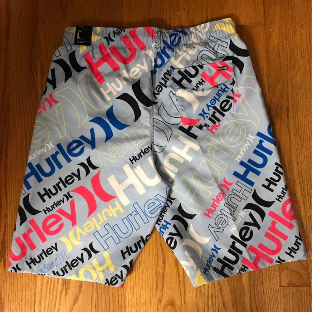Hurley boys new swim trunks large